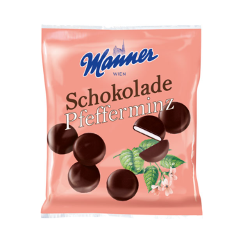 Manner Schokolade Pfefferminz, 150 Gramm Packung